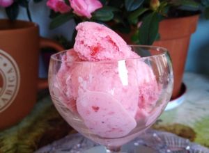 Foto di Gelato di kefir alle fragole