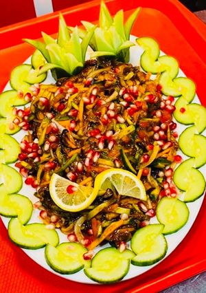 A picture of Eggplant salad.