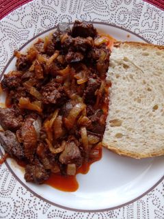 Hagymás máj recept fotója