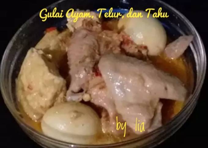 Gulai Ayam Telur dan Tahu