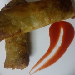 A picture of Paneer bhurji Spring roll.