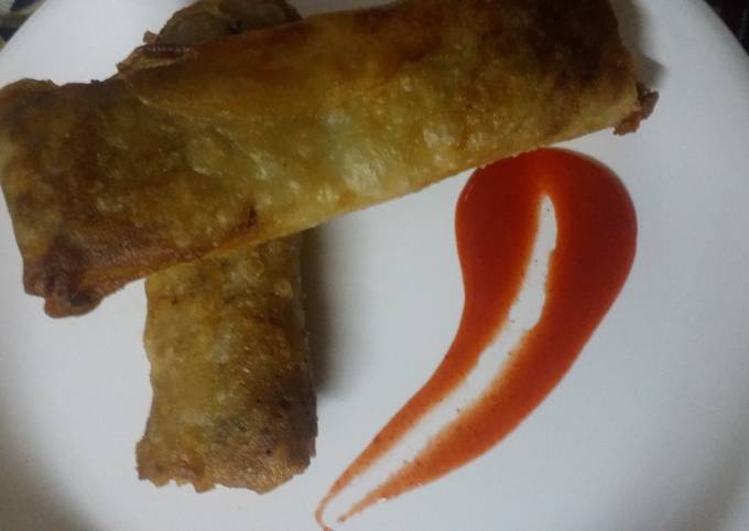 Easiest Way to Prepare Perfect Paneer bhurji Spring roll