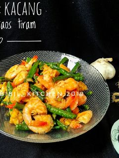 Foto resep Udang, tempe & kacang panjang saos tiram