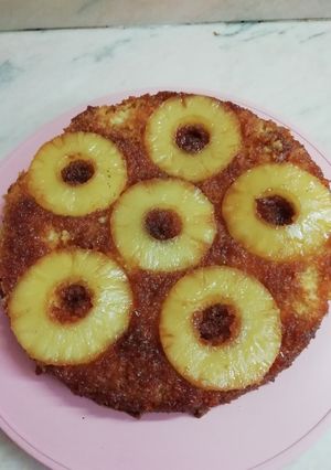 صورة لوصفة كيكة الأناناس