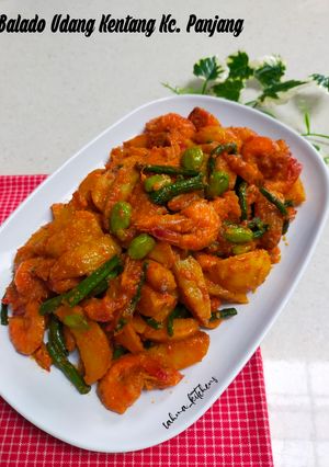 Foto resep Balado Udang Kentang Kacang panjang