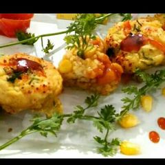 Leftover khichdi muffins A picture of Leftover khichdi muffins.
