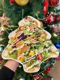 Salad cải mù tạt và cá hồi muối