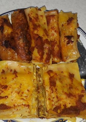 عکسی از دستور لازانیا دم شده با سس آویشن