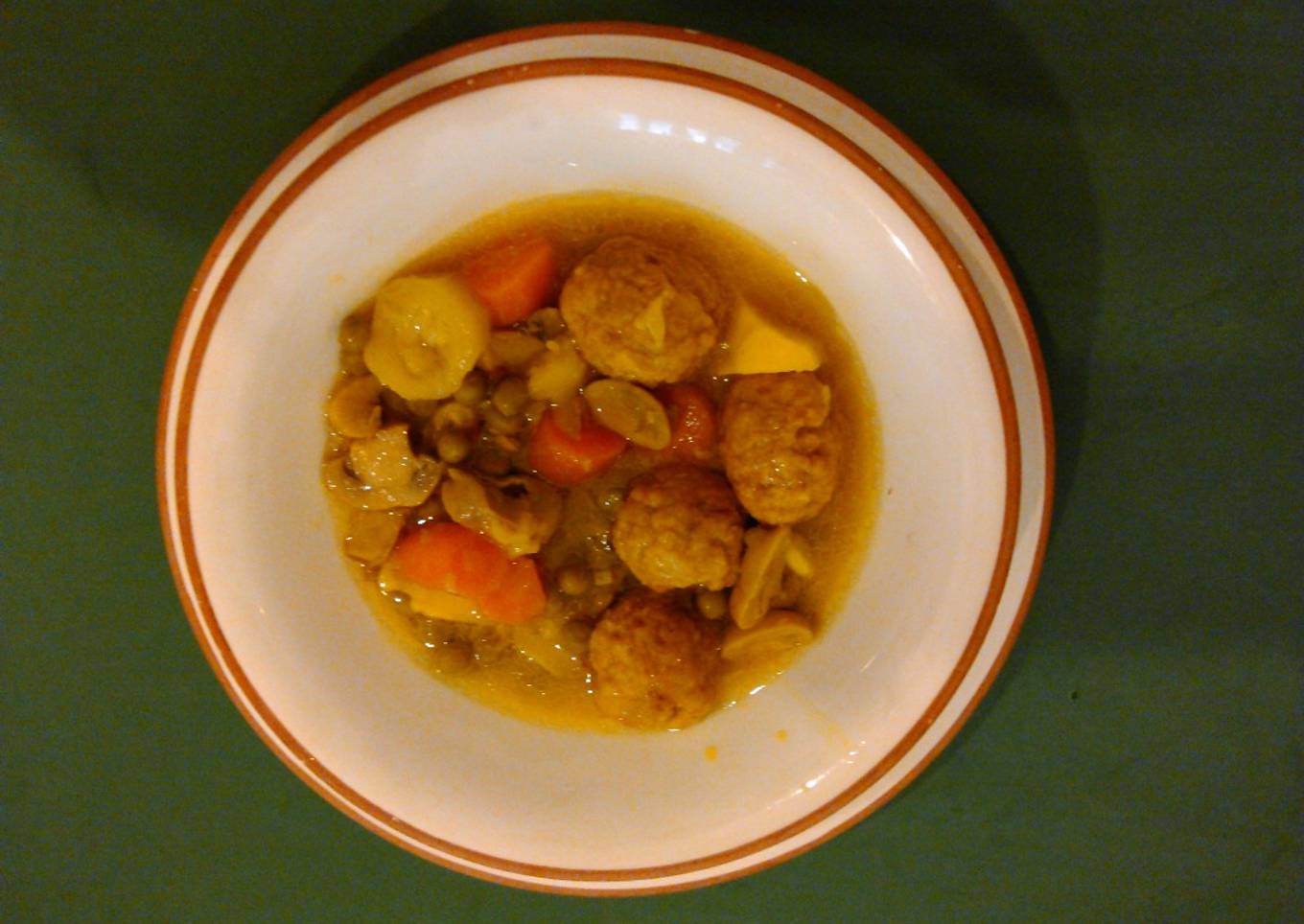 Albóndigas con verduras