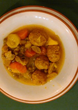 Una foto de Albóndigas con verduras