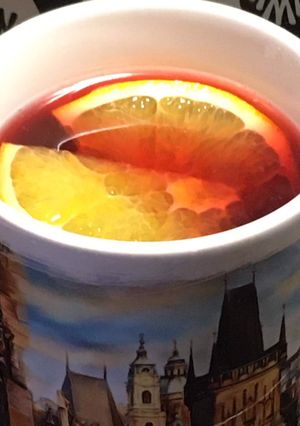 Forralt bor gyümölcsösen recept fotója