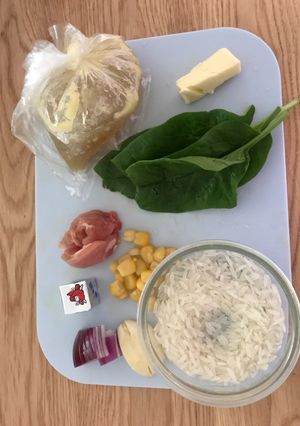 Foto resep MPASI 6 bulan - Puree Butter Chicken with Spinach