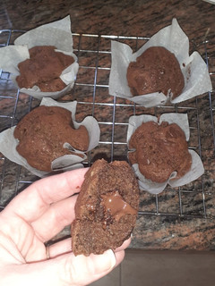 Una foto de Magdalenas chocolate rellenas