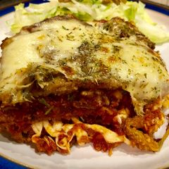 A picture of Eggplant Parmesan.