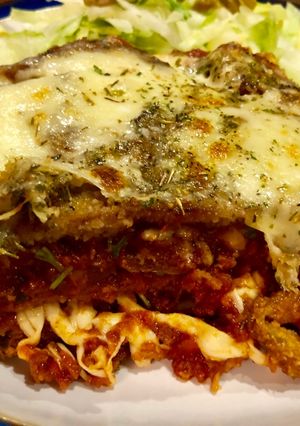 A picture of Eggplant Parmesan.