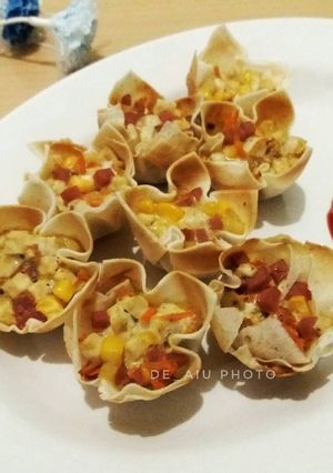 Foto resep Omurose (omlet mawar)