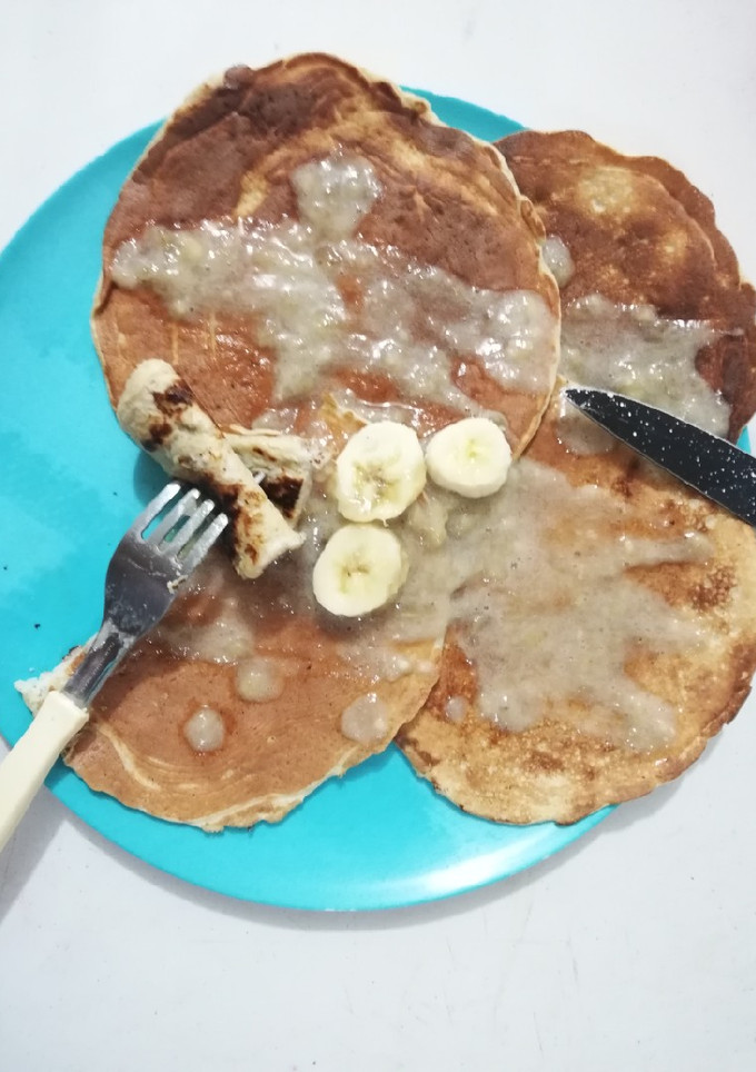 Una foto de Panqueques de Avena y Banano