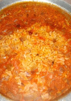 صورة لوصفة رز الصيادية