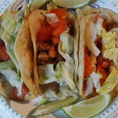 A picture of Twice Cooked Pork Roast Fried Tacos.