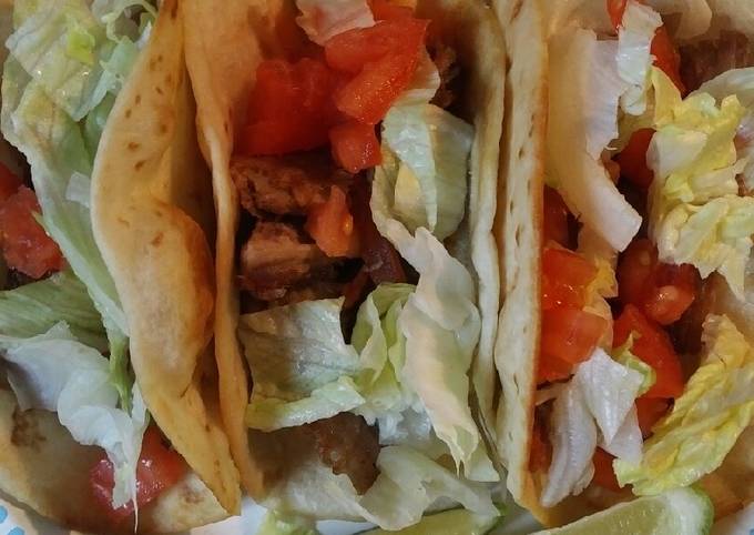 Twice Cooked Pork Roast Fried Tacos