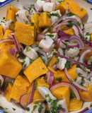 Ceviche de Perca con Batata