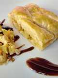 Hojaldre relleno de pollo y verduras