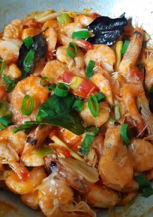 Foto resep Udang Saus Tiram Pedas Manis