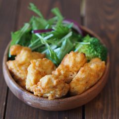 A picture of Tofu chicken nuggets.