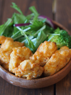 A picture of Tofu chicken nuggets.