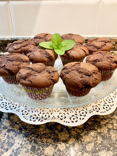 Una foto de Muffin de chocolate