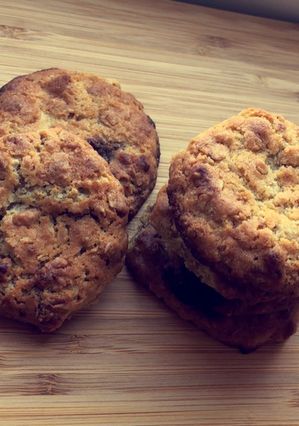 Une photo de Cookies crunchy muesli chocolat