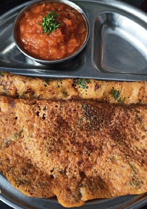 A picture of Tomato Dosa.