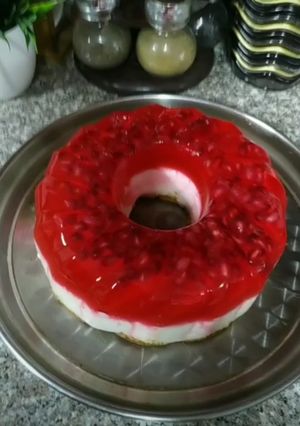 صورة لوصفة كيكة الجيلي