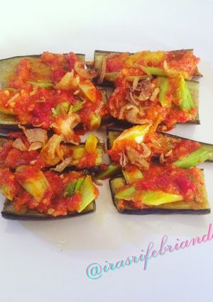 Foto resep Terong panggang bumbu ebi