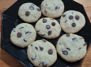 Una foto de Galletas de avena con chips de chocolate