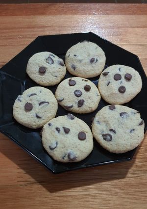 Una foto de Galletas de avena con chips de chocolate