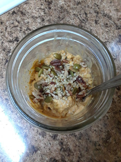 A picture of Pumpkin Pie Overnight Oats.