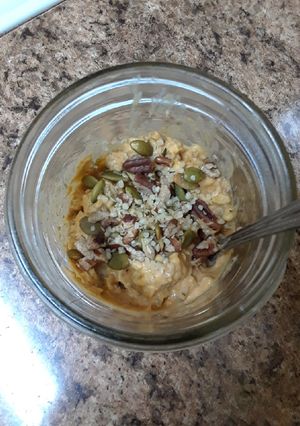 A picture of Pumpkin Pie Overnight Oats.
