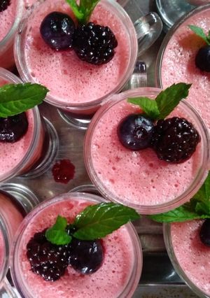 Una foto de Bavaroise de frutos rojos