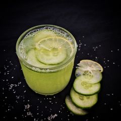 A picture of Welcome Drink - Cucumber Lemonade.