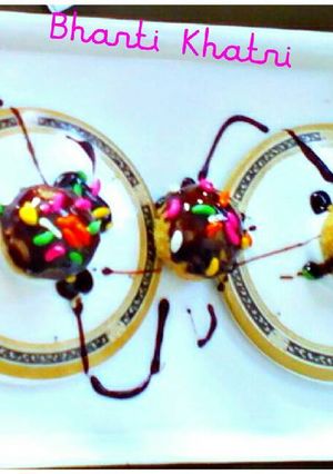 A picture of Chocolatey Besan Laddu.