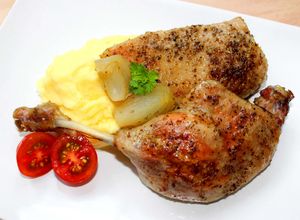 Sült kacsa recept fotója