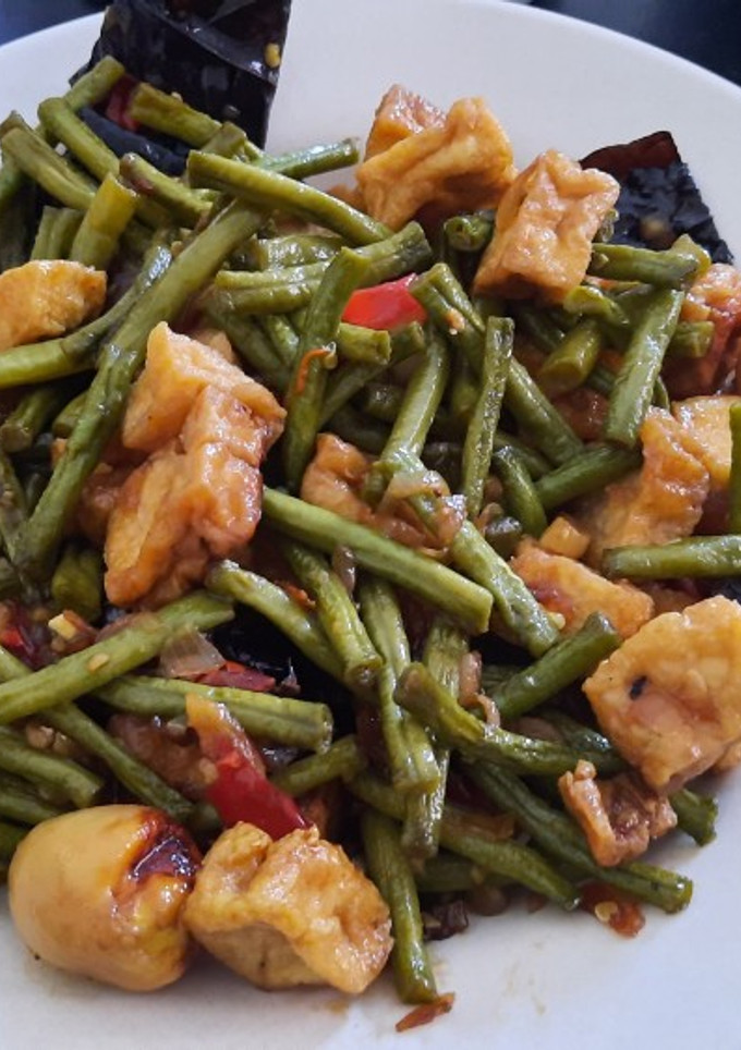 Foto resep Tumis Kacang Panjang, Tahu, Telur Puyuh tanpa MSG