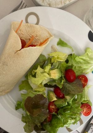 Une photo de Wrap fraîcheur végétarien