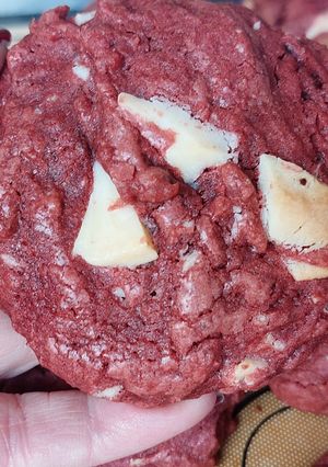 Una foto de Galletones símil Red Velvet, estilo Nueva York