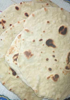 A picture of Pita bread# kitchenhuntchallenge.