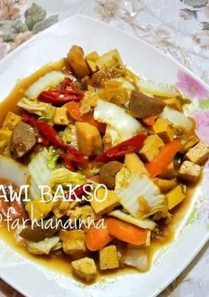 Foto resep Tumis Sawi Bakso