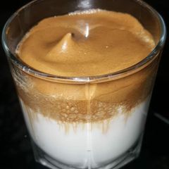 A picture of Dalgona coffee.