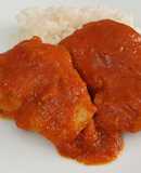 Contramuslos de pollo en salsa