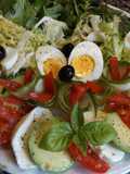 Ensalada fresca, colorida y muy veraniega
